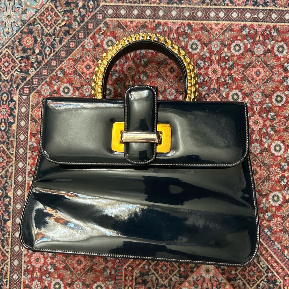 Navy blue 50’s purse
